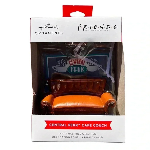 NEW Hallmark FRIENDS Central Perk Cafe Couch - FUNKO POP! Fun Christmas Ornament - Picture 8 of 9